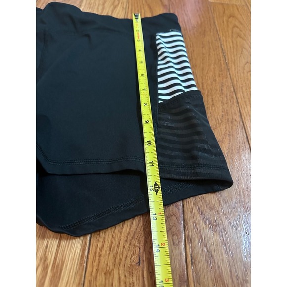 Women's Champion Duo Dry Athletic Shorts Pockets Striped Accents Black size XL - Picture 7 of 7